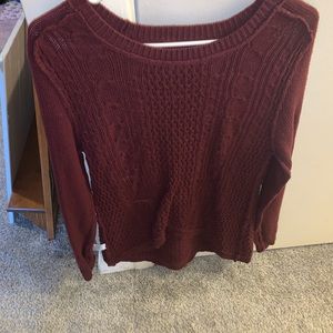Burgundy sweater